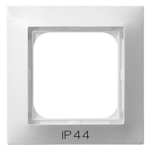  Рамка Ospel Impresja Белый 1-постовая для выключателя IP-44 RH-1Y/00