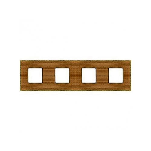  Рамка Belle Epoque Wood Cherry / Bright chrome 4-постовая гор/верт. Fede FD01454CCB