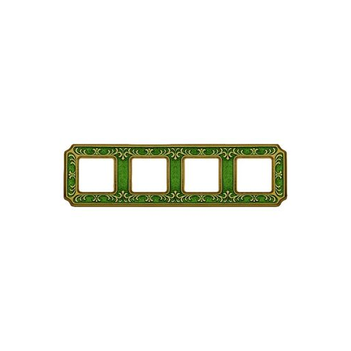  Рамка Smalto Italiano Siena Emerald green 4-постовая Fede FD01354VEEN