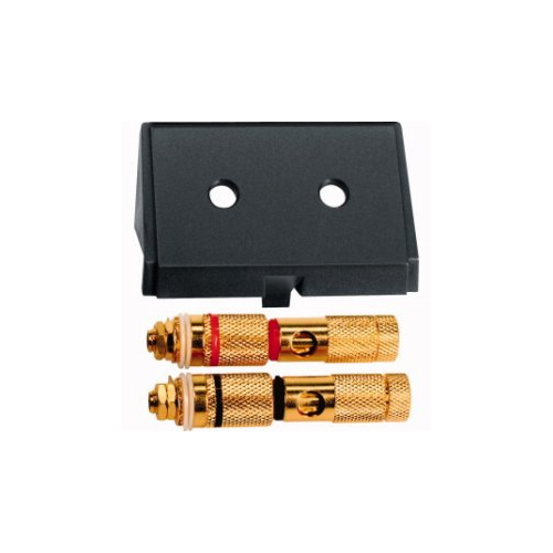  Вставка с разъемами high-end x2, черный Merten MTN464387