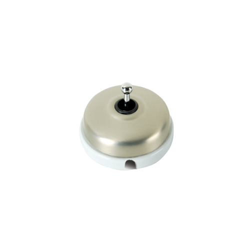  Кнопка (тумблерная)10A-250V, хром Fontini 60312512