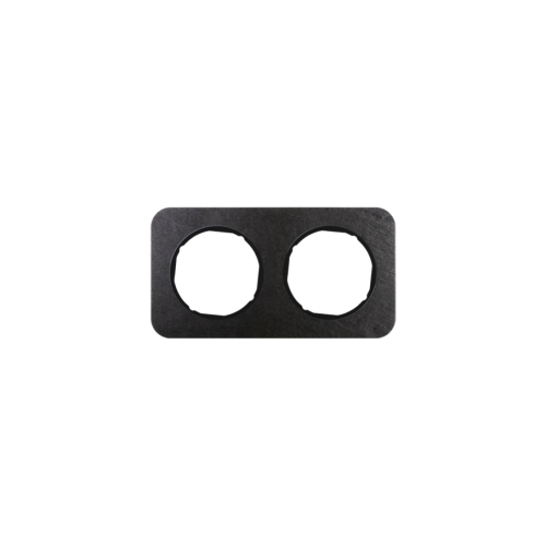  Рамка R.1 Сланец, черный 2-постовая Berker 10122384