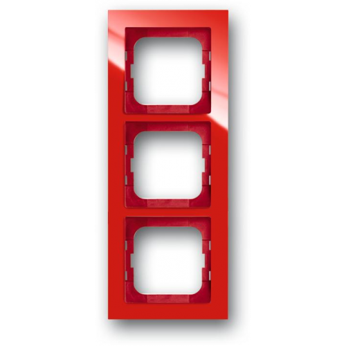  Рамка Axcent Красный 3-постовая ABB 1723-287