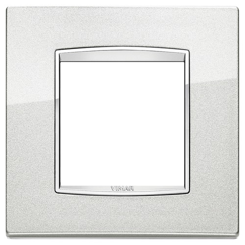  Рамка Eikon Chrome Classica Серебряный металлик 2 модуля Vimar 20642.C10