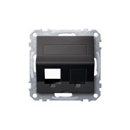  Наклонная плата для keystone RJ45 антрацитац Merten MTN4568-0414
