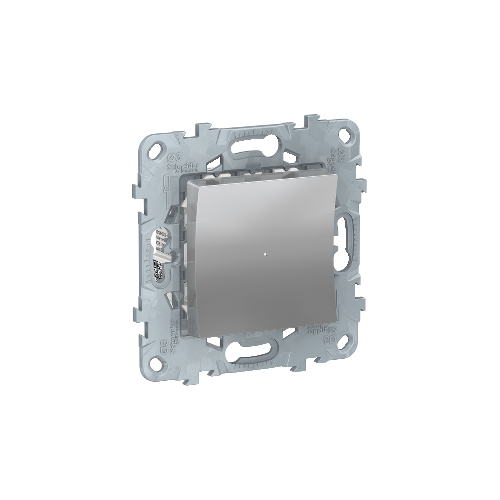  LED светорегулятор Wiser нажимной, универсальный 7-200Вт, Алюминий Schneider Electric NU551530
