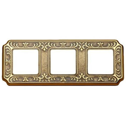  Рамка Siena Gold White Patina 3-постовая Fede FD01353OP