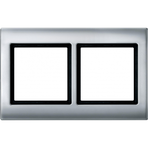  Рамка Aquadesign Алюминий 2-постовая Merten MTN400260