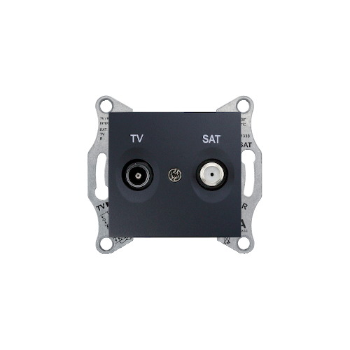  TV/SAT розет. проходная, графит Schneider Electric SDN3401270