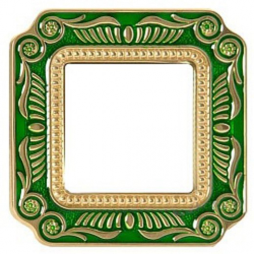  Рамка Smalto Italiano Firenze Изумрудно-зеленый 1-постовая Fede FD01361VEEN