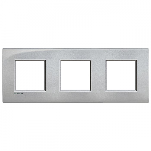  Рамка LivingLight Air Никель матовый 2+2+2 модуля Bticino LNE4802M3NK