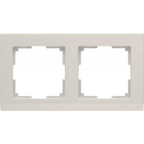  Рамка на 2 поста (слоновая кость) Stark Werkel a028942 WL04-Frame-02-ivory