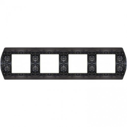  Рамка Sanremo graphite 4-постовая гор/верт. Fede FD01424GR