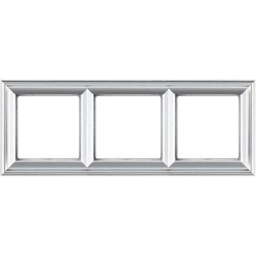  Рамка ECO Profi Deco Алюминий 3-постовая гор/верт. Jung EPD483AL