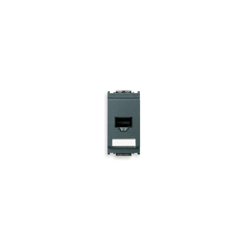  Розетка rj45 netsafe cat5e utp, серая Vimar Idea 16359.11