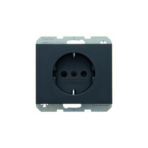 Штепсельная розетка SCHUKO цвет: антрацит, матовый K.1 Berker 41357006