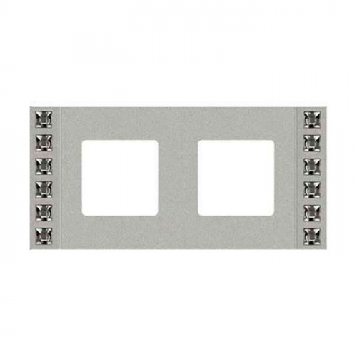  Рамка Crystal De Luxe Bright chrome 2-постовая Fede FD01262CB