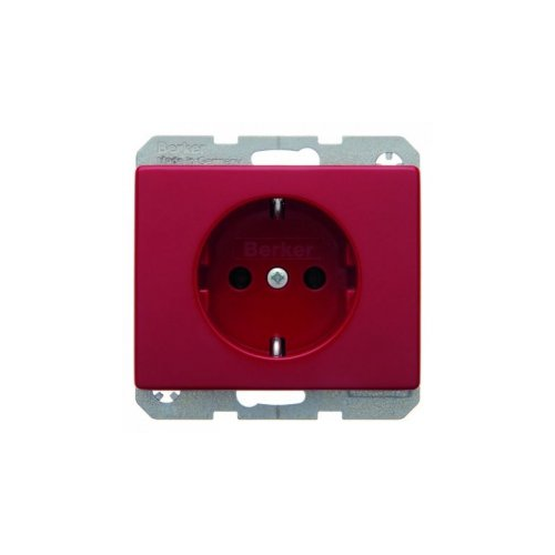  Штепсельная розетка SCHUKO цвет: красный, с блеском Arsys Berker 47150062