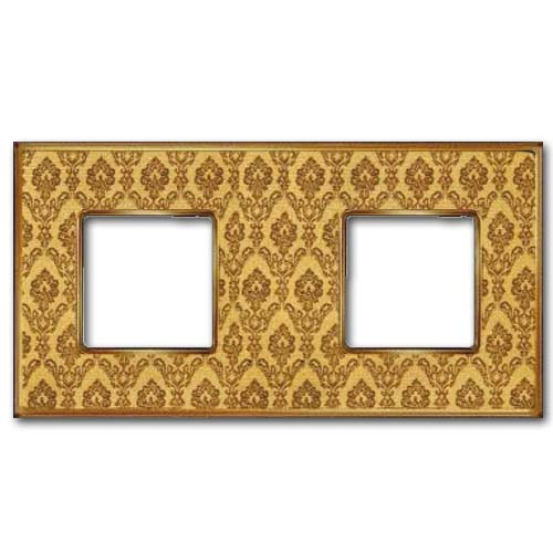  Рамка Vintage Tapestry Decorbrass / Золото 2-постовая Fede FD01322DGOB