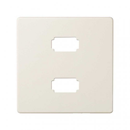  Накладка для коннектора 2*USB 2.0 типа А, "мама", S82, S82N, S82 Detail, слоновая кость Simon 8201090-031