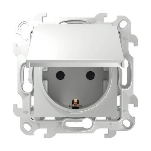  Розетка 2К+З Schuko IP44, бел Simon 24 2450448-030