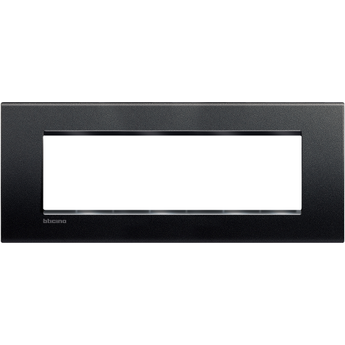  Рамка LivingLight Квадрат Антрацит 7 модулей Bticino LNA4807AR