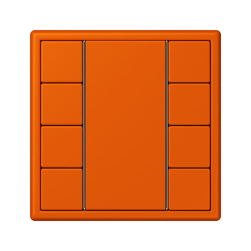  Les Couleurs® Le Corbusier KNX кнопочный модуль F 50 с четырьмя парами кнопок orange vif Jung LC504TSA4320S