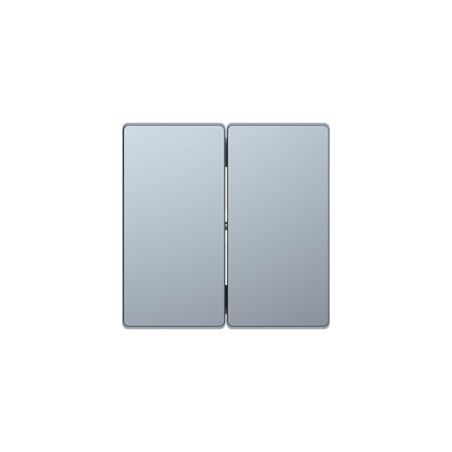  D-life клавиша 2-ная, нерж. сталь Merten MTN3400-6036