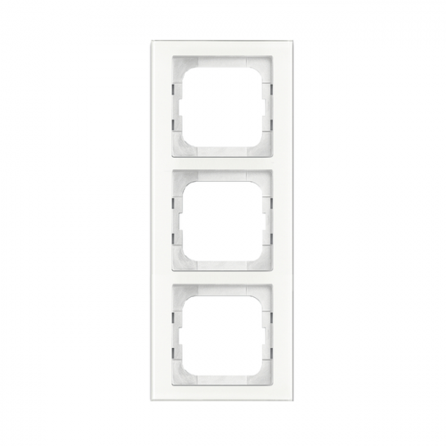  Рамка Axcent Белое стекло 3-постовая ABB 1723-280