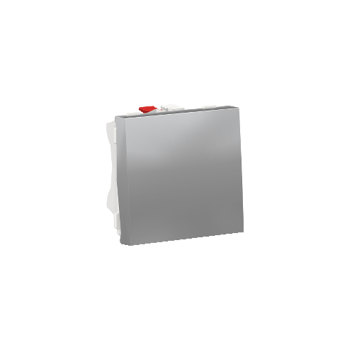  Выключатель 1-клавишный, сх. 1 10 AX, 250 В, 2 модуля Алюминий Schneider Electric NU320130