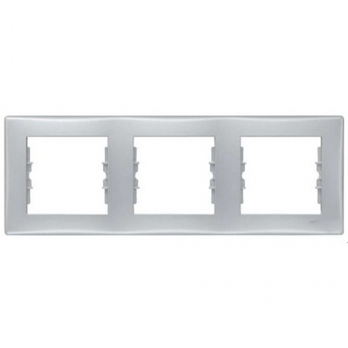  Рамка Sedna Алюминий 3-постовая Schneider Electric SDN5800560