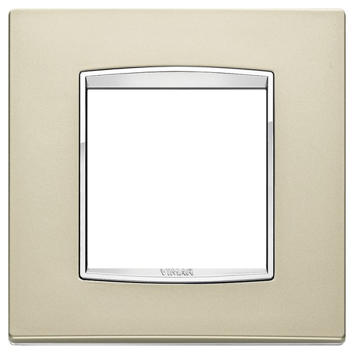  Рамка Eikon Chrome Classica Никель сатинированый 2 модуля Vimar 20642.C22