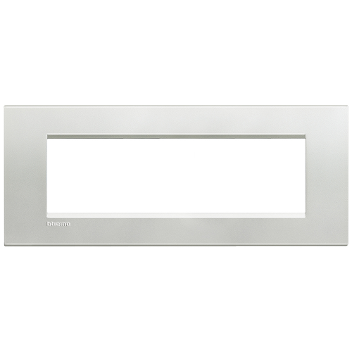  Рамка LivingLight Квадрат Серебро 7 модулей Bticino LNA4807AG