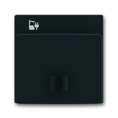  (6478-885-500), Плата центральная (накладка) 6478-885 для блока питания micro USB - 6474 U, Future, чёрный бархат, ABB 6400-0-0029
