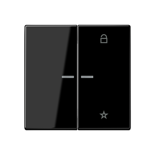  черный Центральная плата универсальная Jung LS серия LS1701SW