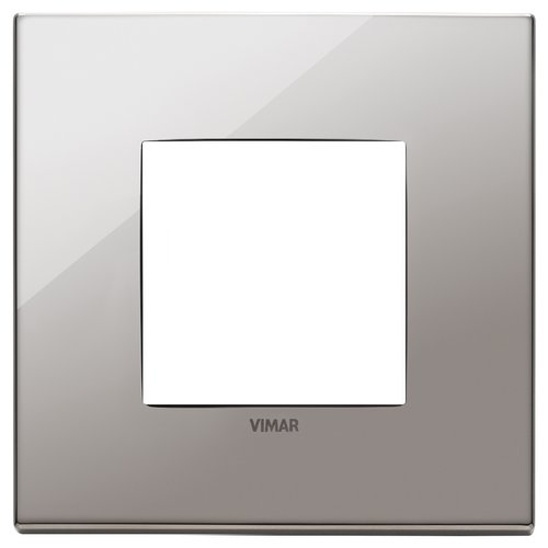  Рамка Eikon EXE Черный хром 2-модульная Vimar 22642.83