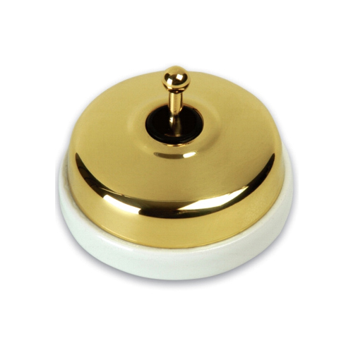  Кнопка (тумблерная)10A-250V, золото Fontini 60312552