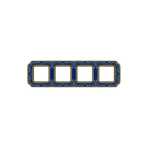  Рамка Smalto Italiano Firenze Blue sapphire 4-постовая Fede FD01364AZEN