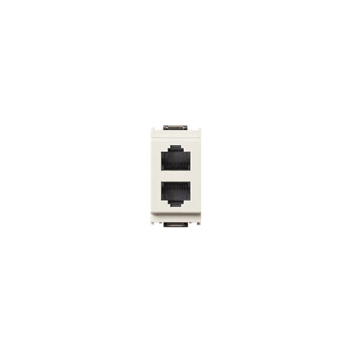  2розетки для штеккера rj11 белая Vimar Idea 16338.B