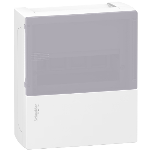  MINI PRAGMA щит навесной с дымчатой дв. 1ряд/8мод,ip40,ik07,63а,2 клеммы,Италия, Schneider Electric MIP12108T