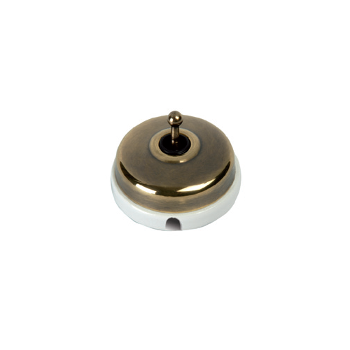  Кнопка (тумблерная)10A-250V, бронза Fontini 60312532