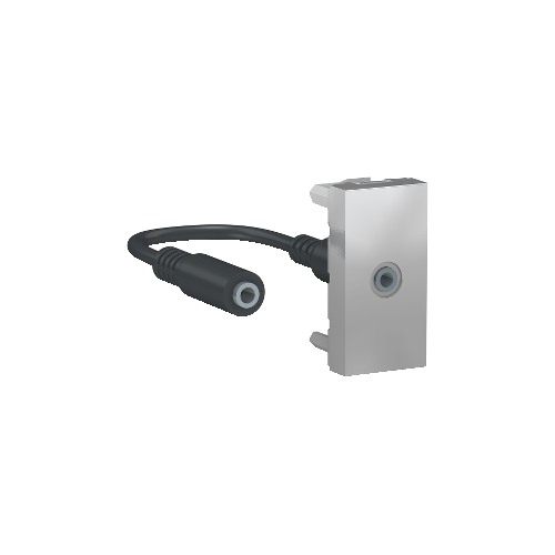  Розетка Minijack, 1 Модуль, Алюминий Schneider Electric NU343330