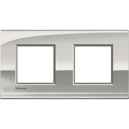  Рамка LivingLight Air Палладий 2+2 модуля Bticino LNE4802M2PL