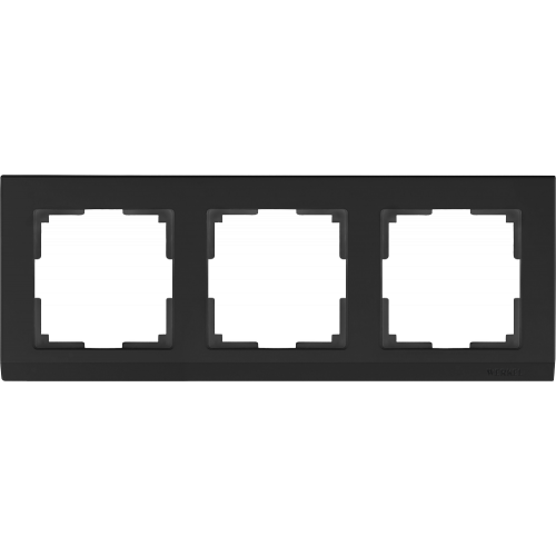  Рамка на 3 поста (черный) Stark Werkel a029216 WL04-Frame-03-black