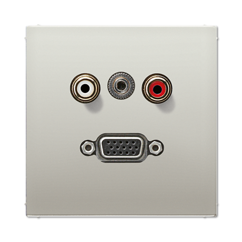  Плата гнезда VGA, мини джек 3,5, Cinch audio Jung MAES1072