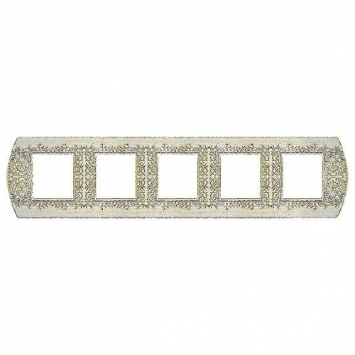  Рамка Sanremo white decape 5-постовая гор/верт. Fede FD01425BD