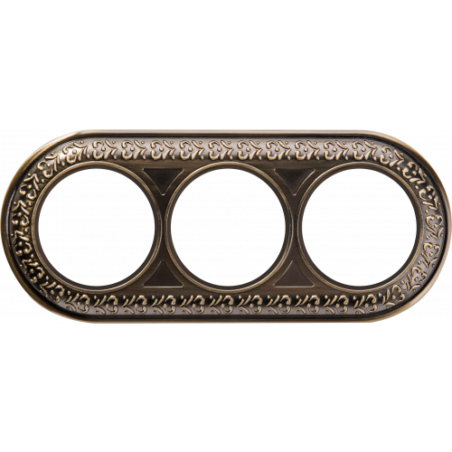 Рамка на 3 поста (бронза) Antik Runda Werkel a037199 WL70-frame-03