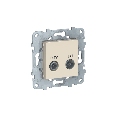  Розетка R-TV/SAT, проходная, Бежевый Schneider Electric NU545644
