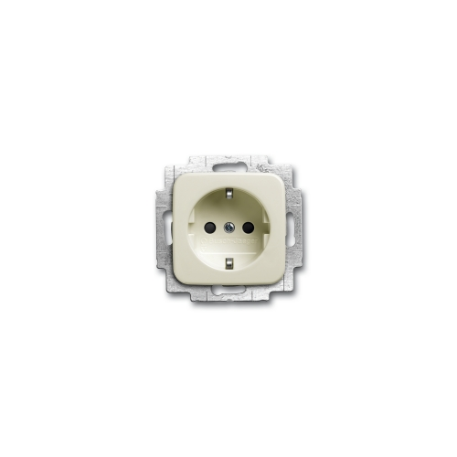 (20 EUCBLI-212), Розетка SCHUKO 16А 250В, с LED подсветкой, Busch-Duro 2000 SI/Reflex SI, слоновая кость, ABB 2013-0-5290