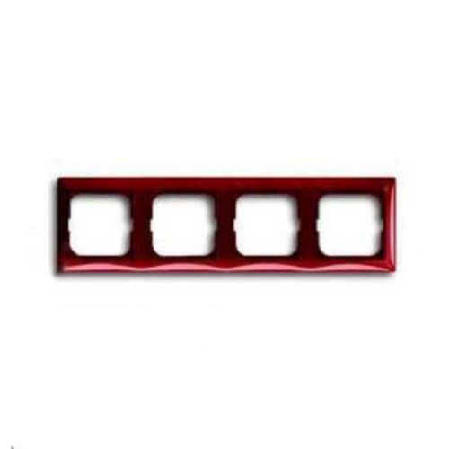  Рамка Basic 55 Foyer-red 4-постовая ABB 2514-97-507
